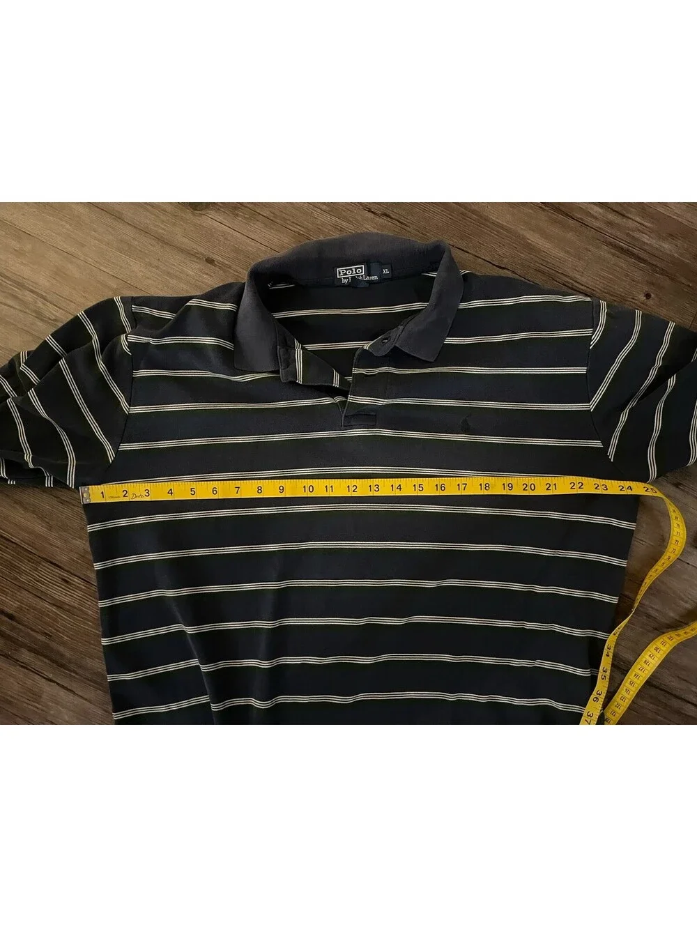 VTG Polo Ralph Lauren Striped Blue and Green Long Sleeve XL